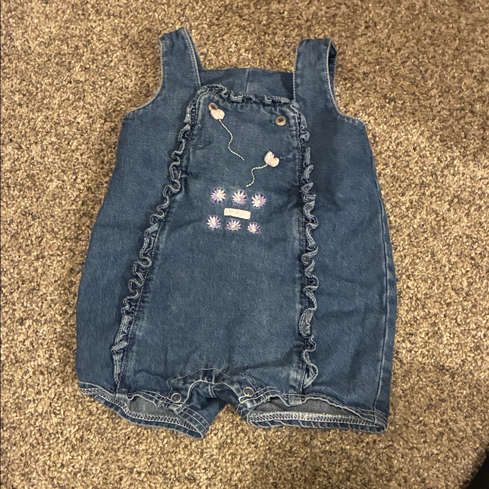 Vintage Cherokee Baby Jean Romper
